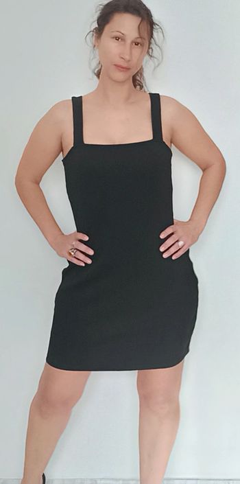 Robe noire côtelée féminine Asos xl