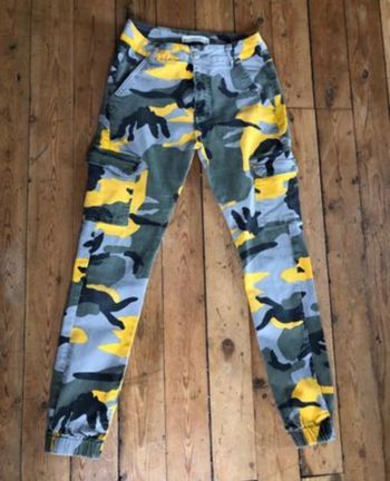 Pantalon baggy camouflage kaki et jaune 36 REDIAL