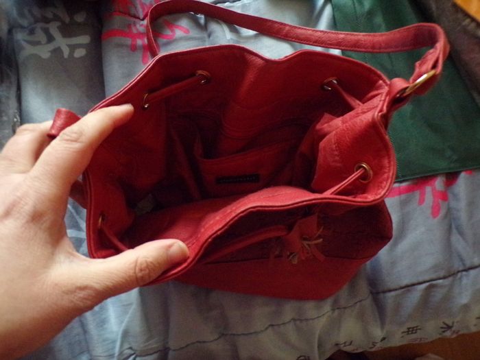 Sac à main rouge bordeaux - photo numéro 2