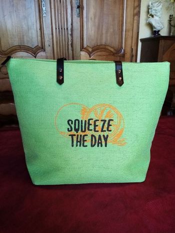 Sac fourre-tout squeeze the day neuf jamais servi