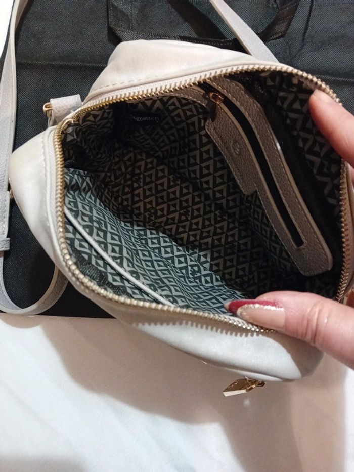 Sac Bandouillère Lulu Castagnette Gris Clair - photo numéro 7