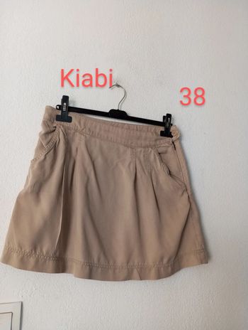 Jupe unie beige femme.38..