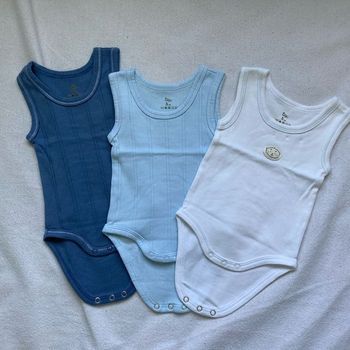 Lot de 3 bodies 3 mois tex