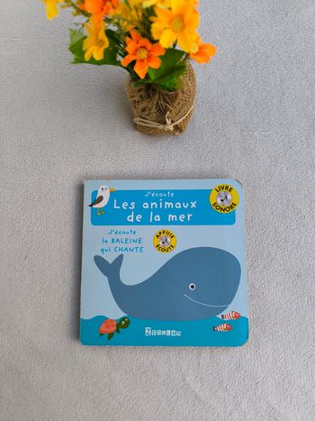 Livre sonore Les animaux de la mer Zebulon