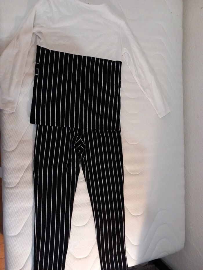 ensemble fluide fille 10 ans pantalon tee-shirt manches longues - photo numéro 5