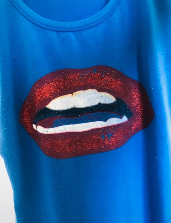 Tee shirt Meiling Fashion taille 36 bleu bouche - photo numéro 3