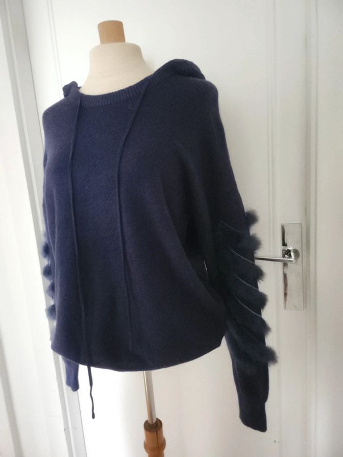 Pull à capuche laine/angora - photo numéro 4