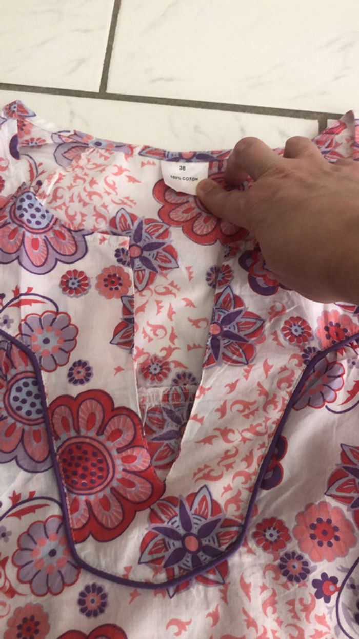 Blouse à fleurs - photo numéro 2