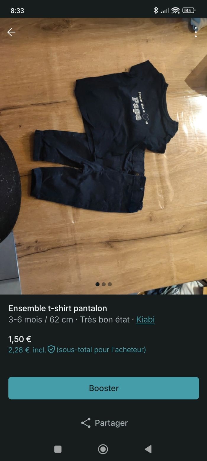 Ensemble t-shirt pantalon