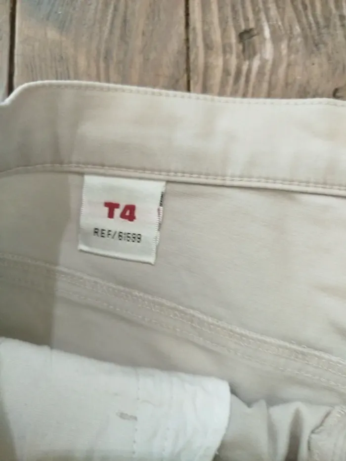 Pantalon femme beige - photo numéro 4