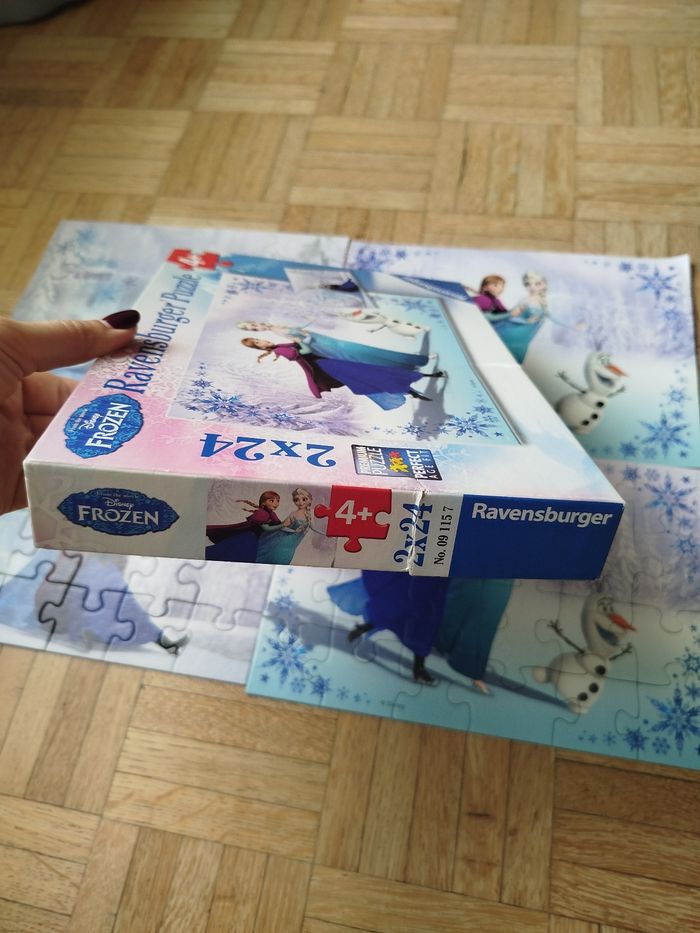 Puzzle reine de neige 2*24 ravensburger - photo numéro 2