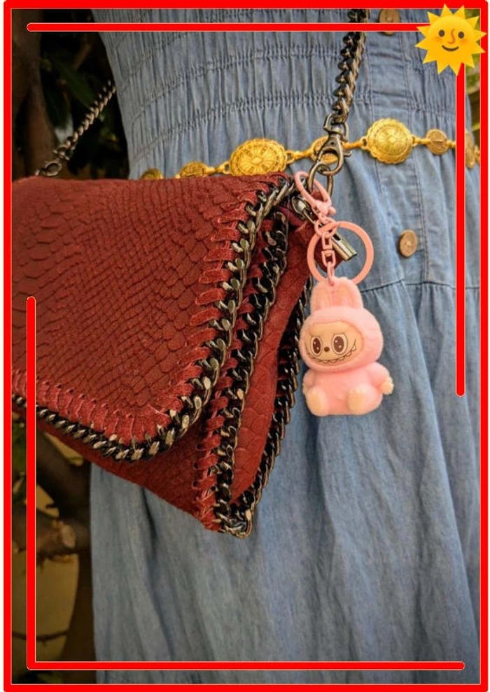 👜 Sac bordeaux en cuir véritable – Made in Italy 🇮🇹 - photo numéro 6