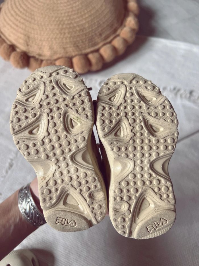Baskets à lacet beige fila 20 - photo numéro 7