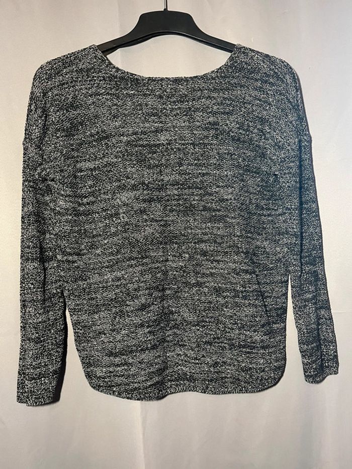 Pull gris chiné - photo numéro 2