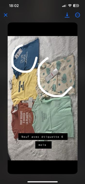 Lot de t-shirt