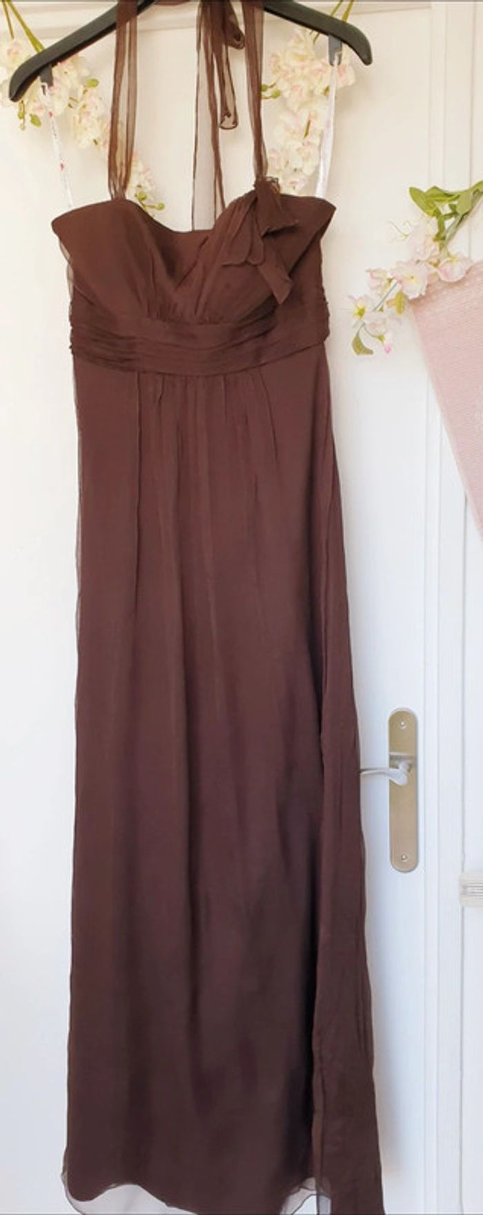 Robe Soirée Mariage Fête 100% Soie Taille 40 - photo numéro 8