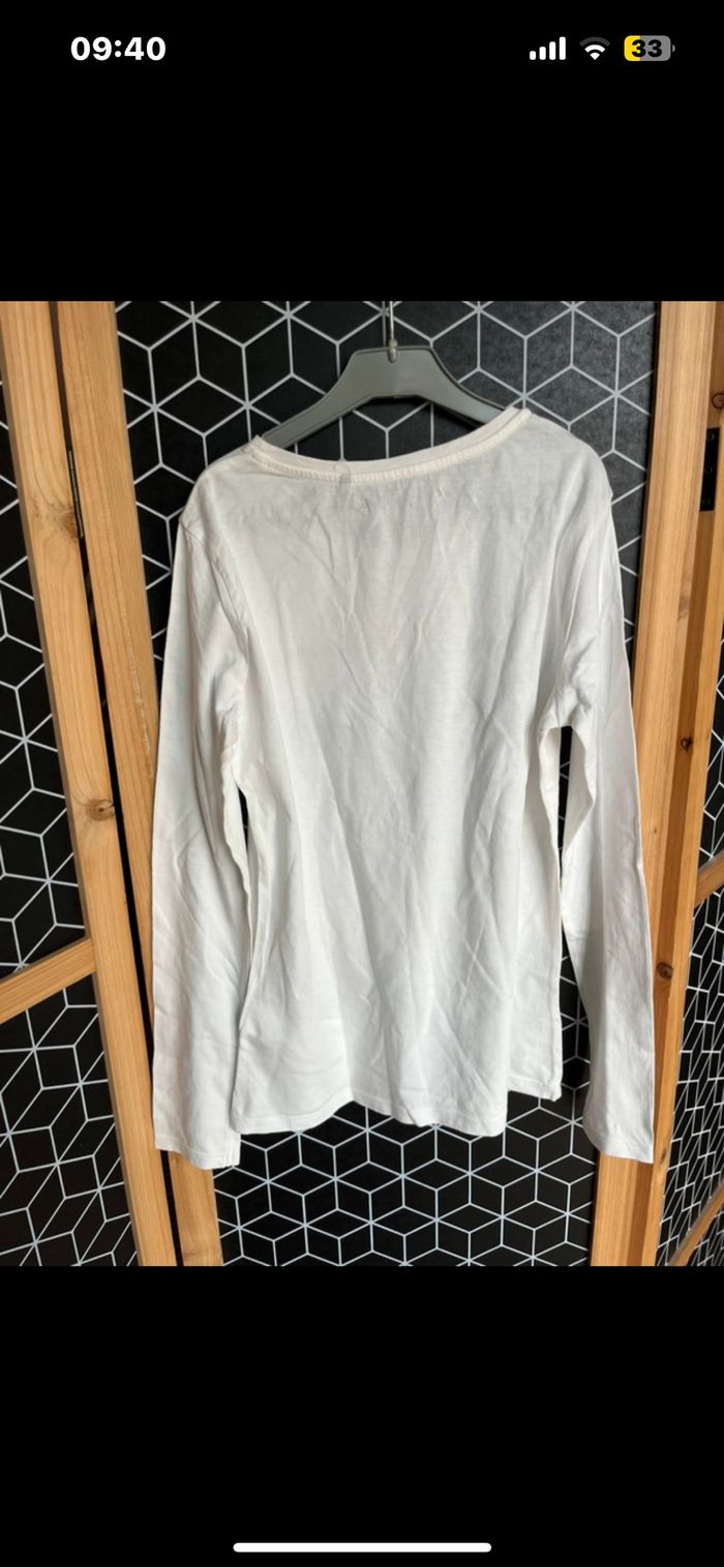 TEE shirt blanc IKKS - photo numéro 4
