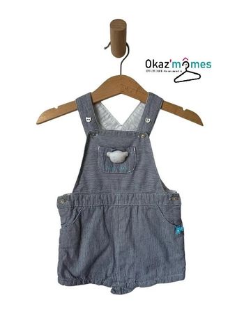 Salopette courte d’été à rayures - Sergent Major 3 mois (59cm)