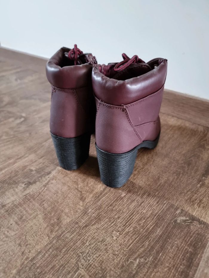 Bottines à talons neuves violette taille 36 - photo numéro 2