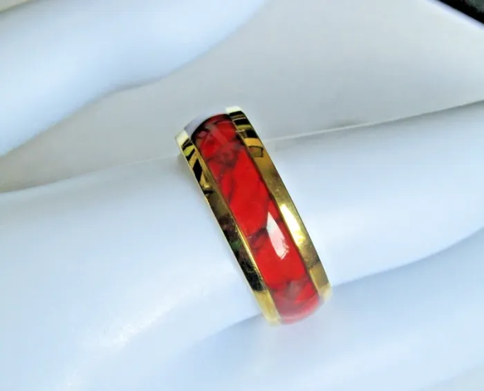 bague anneau de mariage alliance unisex en acier inoxydable