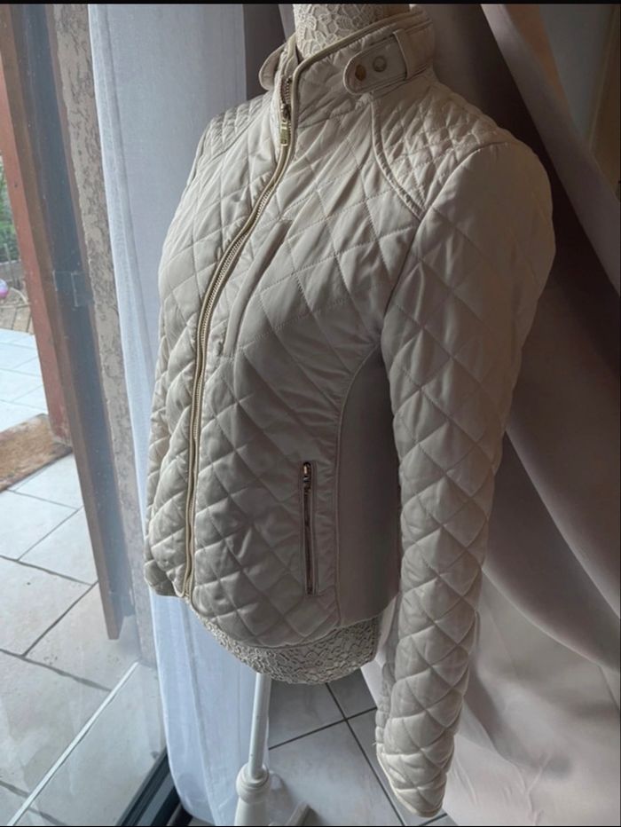 Veste matelassée crème Zara - photo numéro 5