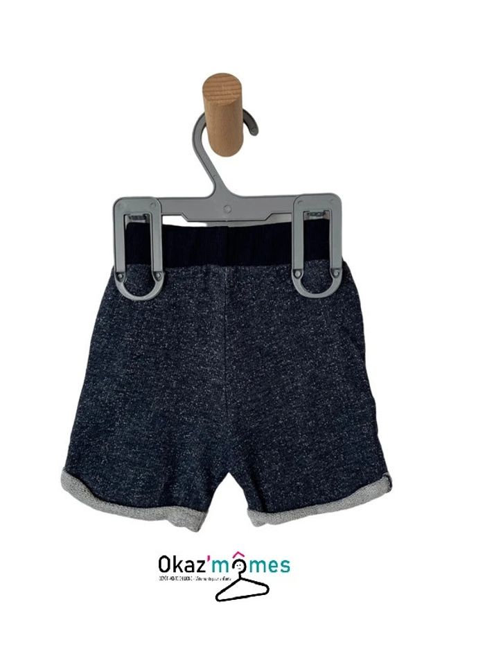 Short-jogging bleu chiné - La Redoute 6 mois (67cm) - photo numéro 2