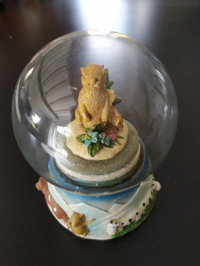 Boule à neige marmotte