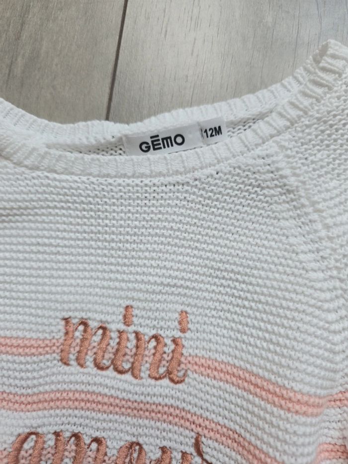 Pull mini amour 12 mois gemo - photo numéro 2