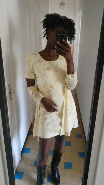 Ensemble robe vintage avec veste légère