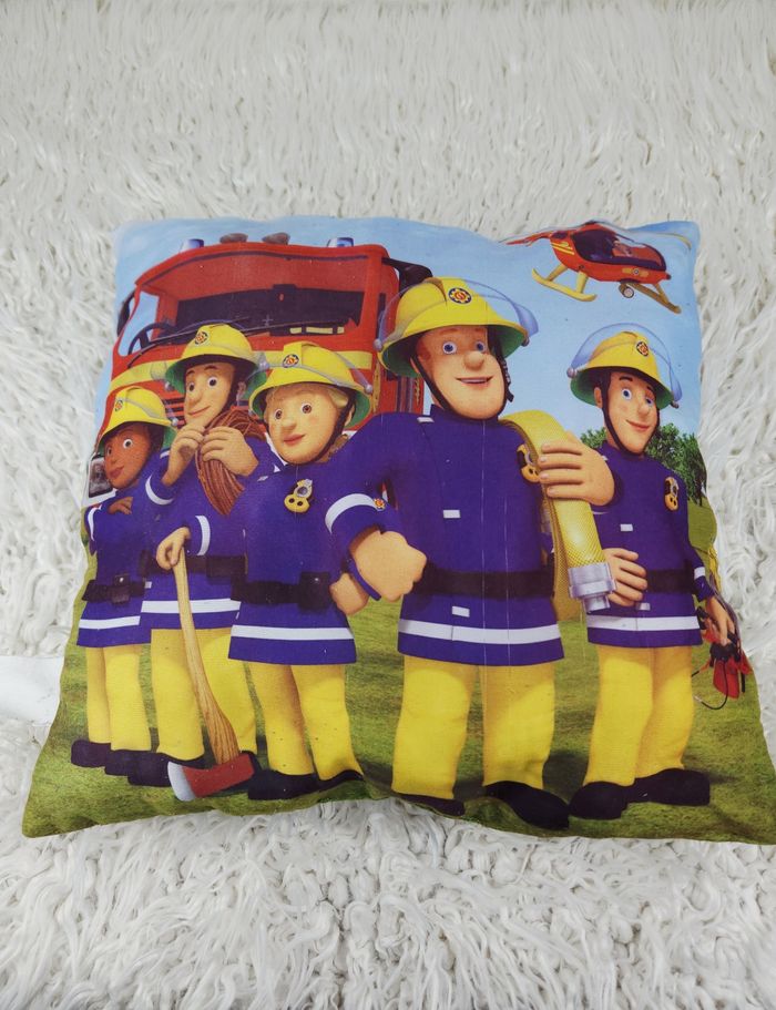 Lot coussin et plaid Sam le Pompier Fireman Sam 🎅 - photo numéro 3