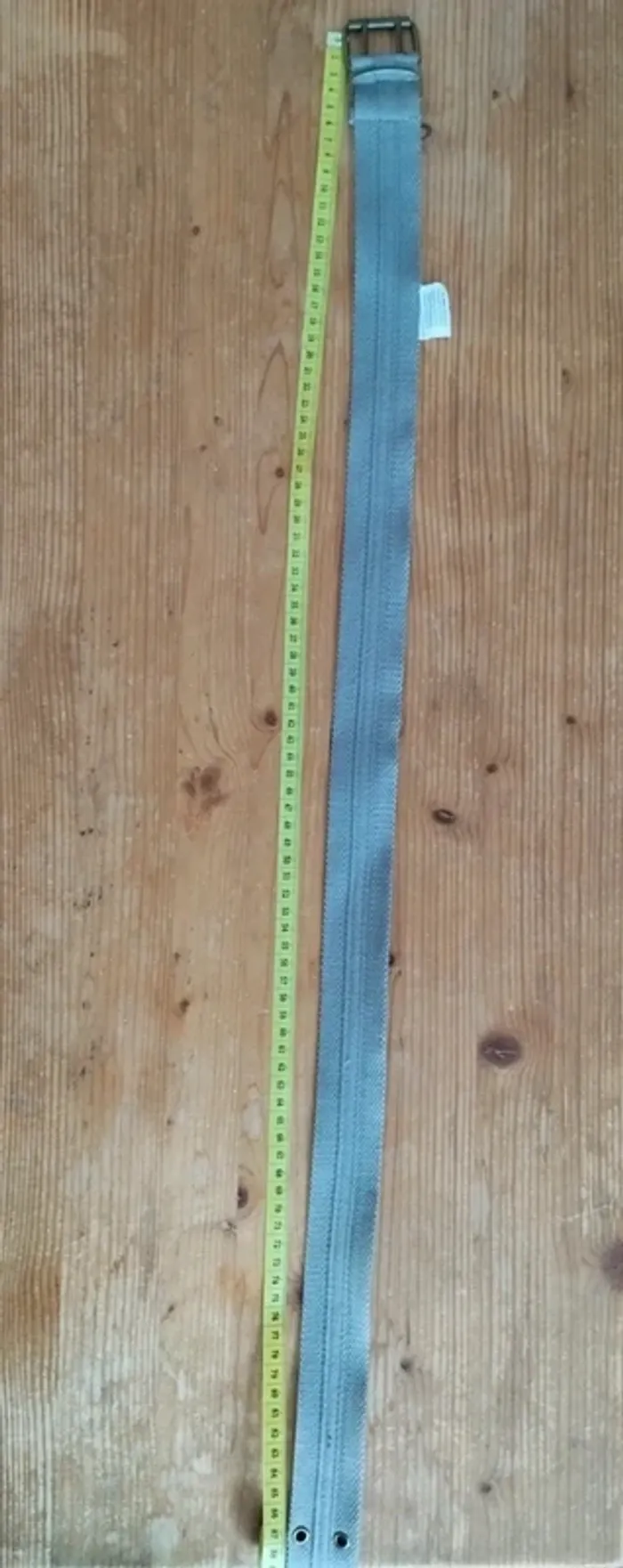 Ceinture en toile grise unisexe – Robuste & Stylée – TBE - photo numéro 6