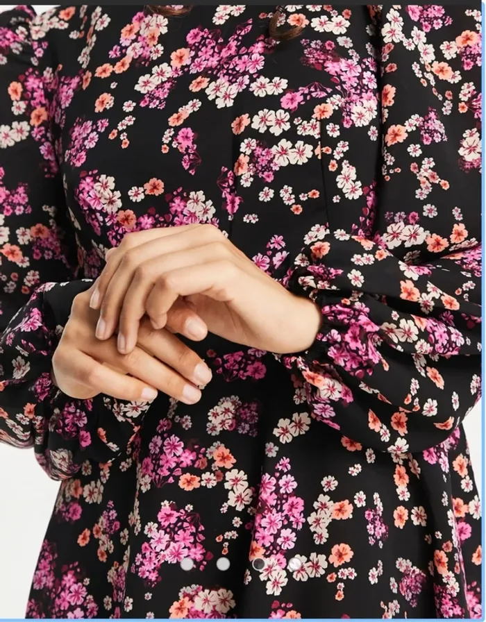 👗Asos- vero moda Robe mi-longue à fleurs- neuf sans étiquette- taille L🌻 - photo numéro 15