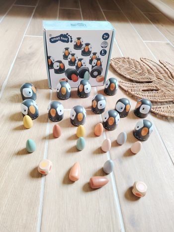 🐧Jeu de Mémorisation Les pingouins en bois marque Small foot