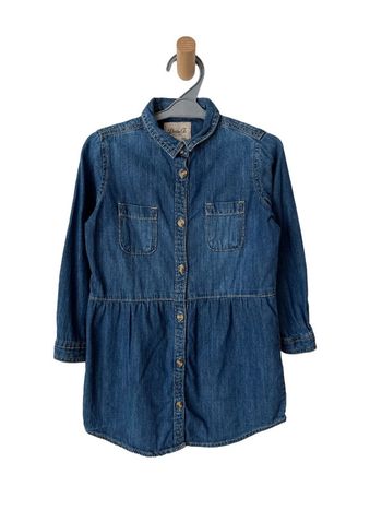Robe à manches longues en jean bleu denim - Denim Co 6 ans