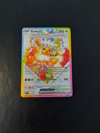 Carte Pokemon Evoli ex SVP 174 Promo EV8.5 Evolutions Prismatiques écarlate et violet ultra premium fr