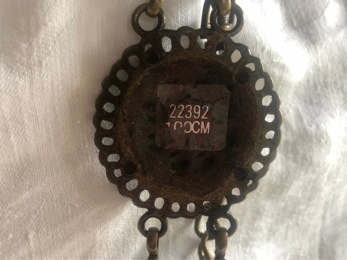 #ceinture #chaine #medaille #ajustable #bronze doré #100cm - photo numéro 4