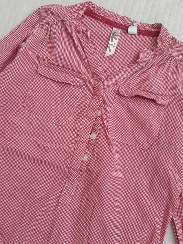 Blouse à petits carreaux Okaidi 8 ans - photo numéro 2