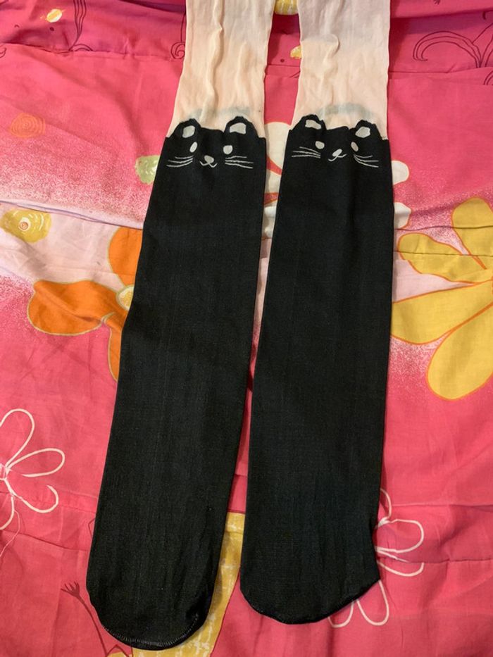 Collants chat noir taille S - photo numéro 5