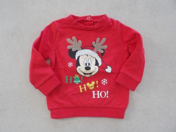 Sweat Noël Mickey Disney 6 mois