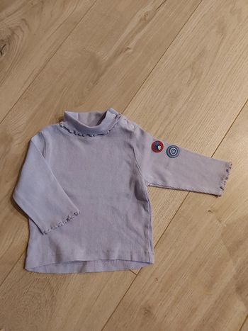 Sous pull col roulé fille 3 mois (78)
