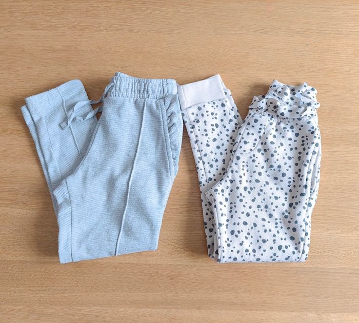 🌸 Lot de 2 pantalons de joggings molletonnés - Zeeman - 6 ans 🌸
