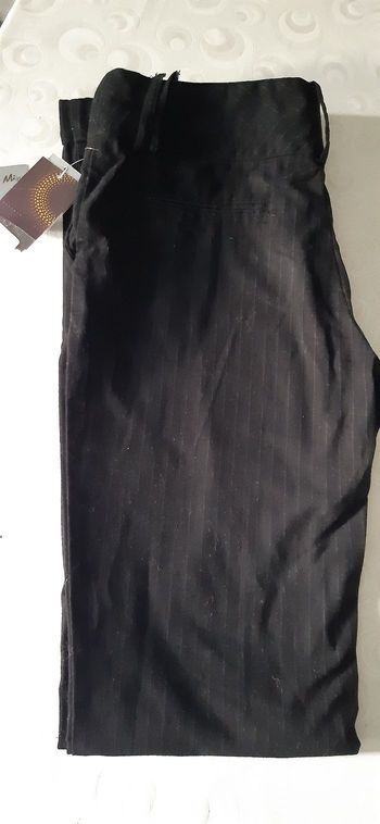 Pantalon noir rayé taille 36
