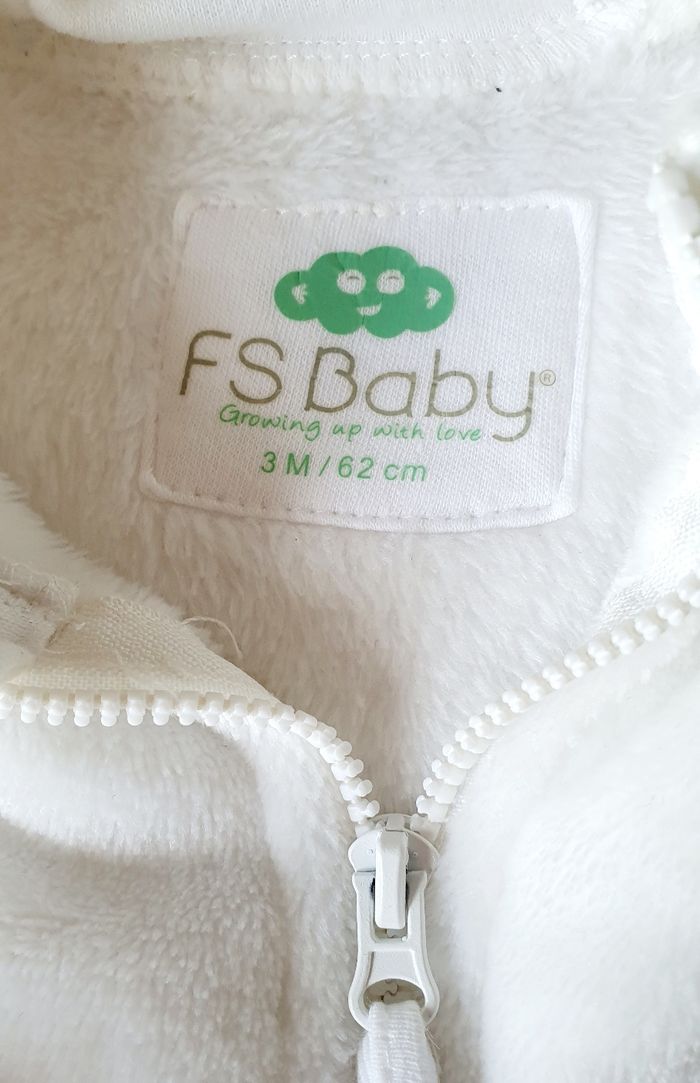 Veste polaire à capuche panda,  bébé mixte, FS Baby - photo numéro 5