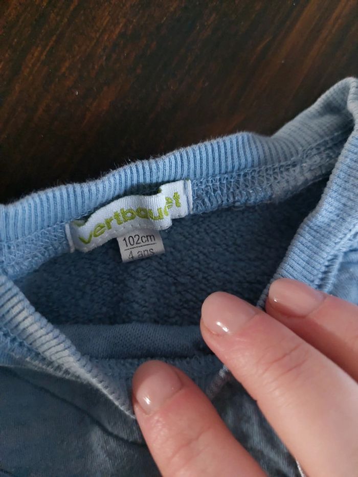 Sweat pull bleu - photo numéro 3