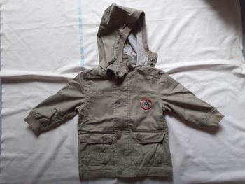 Parka kaki à capuche