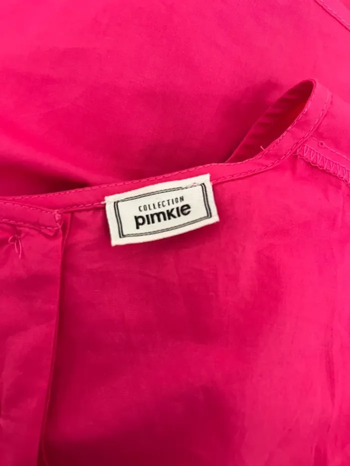 Blouse manches courtes à volants rose fuschia Pimkie - photo numéro 6