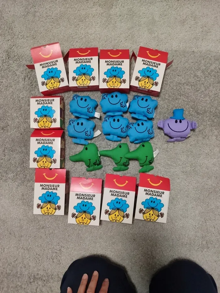 Peluches monsieur madame mcdo