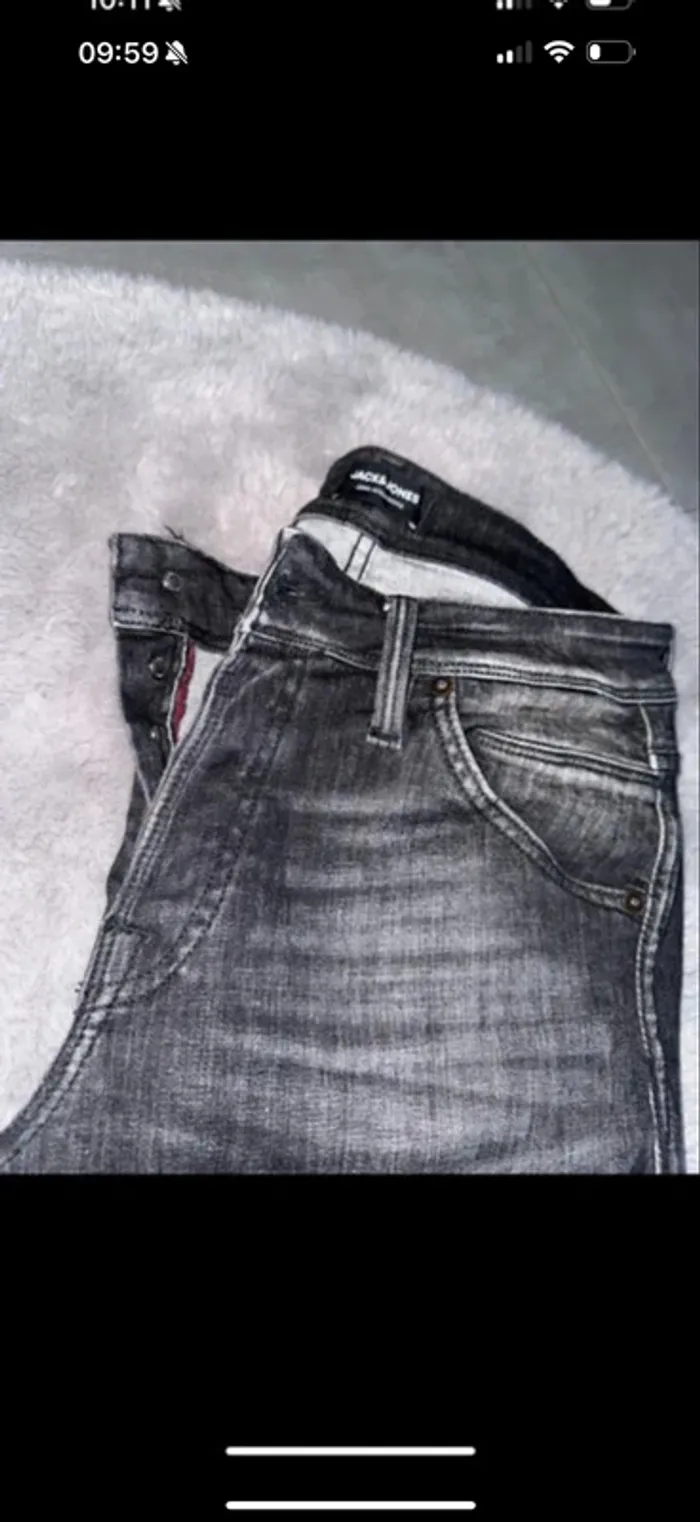 Jack&Jones jeans noir 30-32 tres bonne etat slim gleen - photo numéro 2