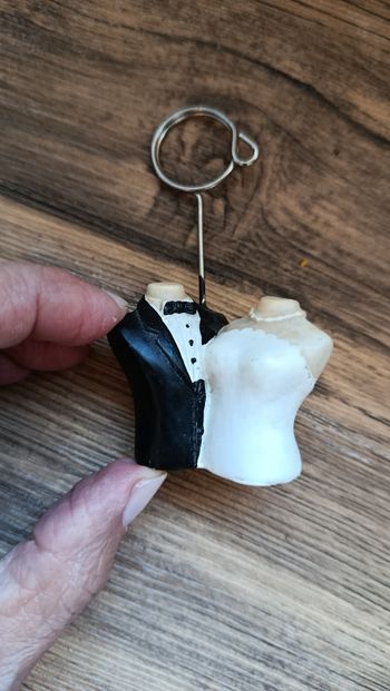 Marque-place / Porte-photo Mariés (Buste)