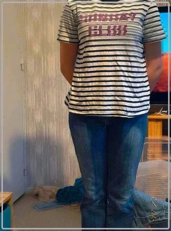 Tee  shirt style  mariniere  taille  40
